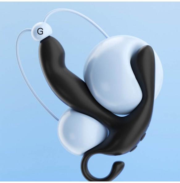 MizzZee - Aladdin Finger Pull Prostate Massager (Chargeable - Black)